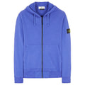 Stone Island Zip Hoodie Sweatshirt Periwinkle Blue - Boinclo ltd