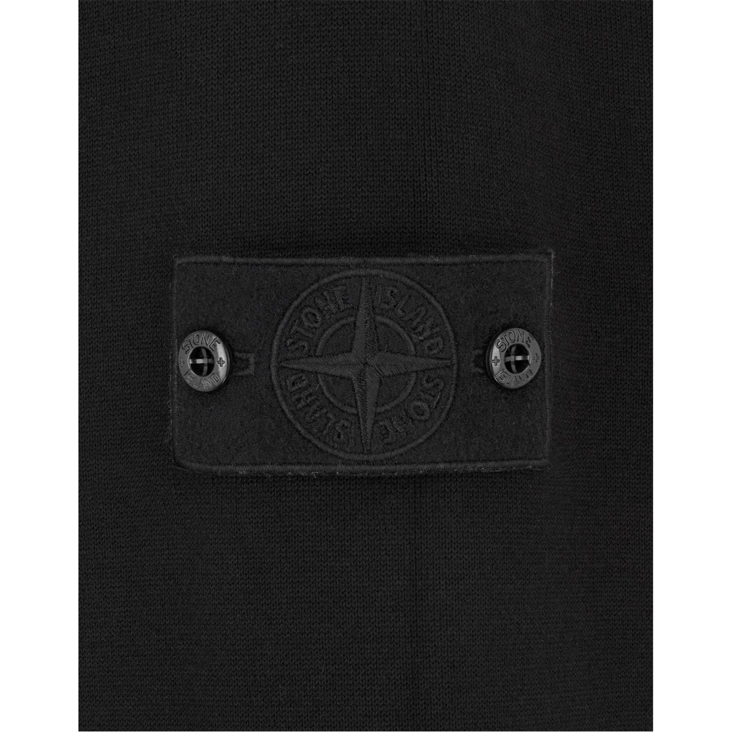 Stone Island Zip-Up Ghost Badge Jacket Black - Boinclo ltd