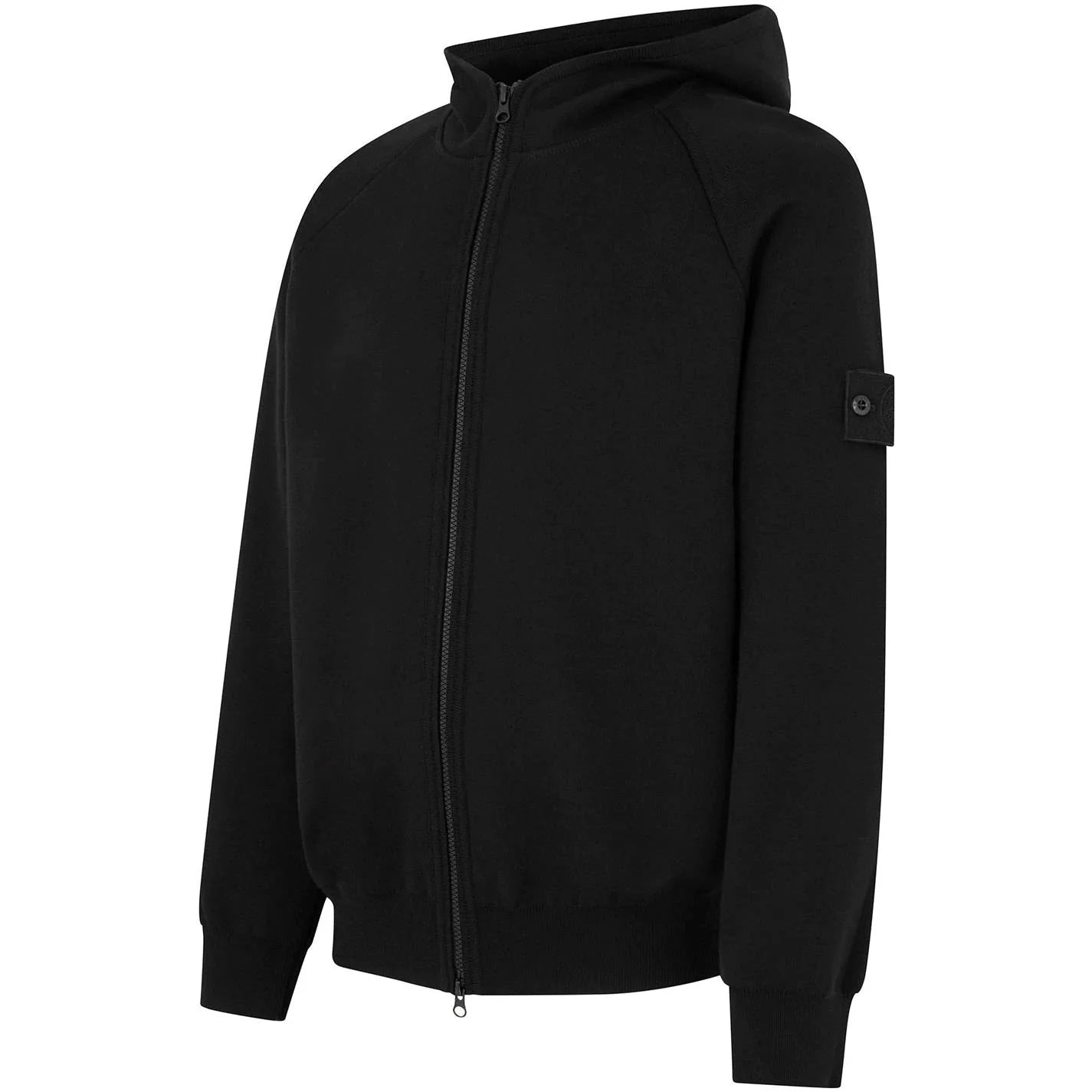Stone Island Zip-Up Ghost Badge Jacket Black - Boinclo ltd
