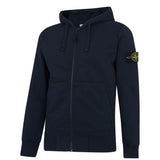 Stone Island Zip Up Hoodie Sweatshirt Navy - Boinclo ltd
