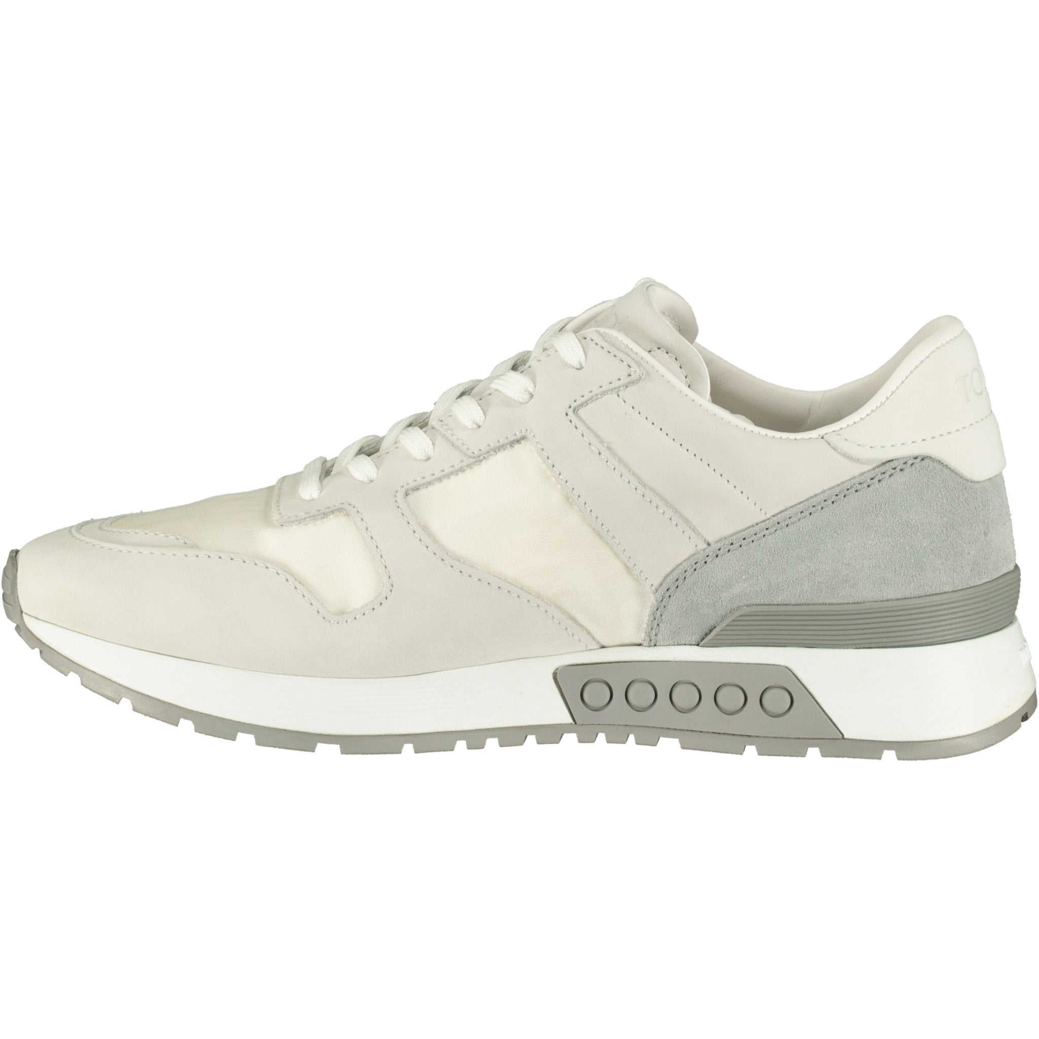 Tod's Suede Trainers White & Grey - Boinclo ltd