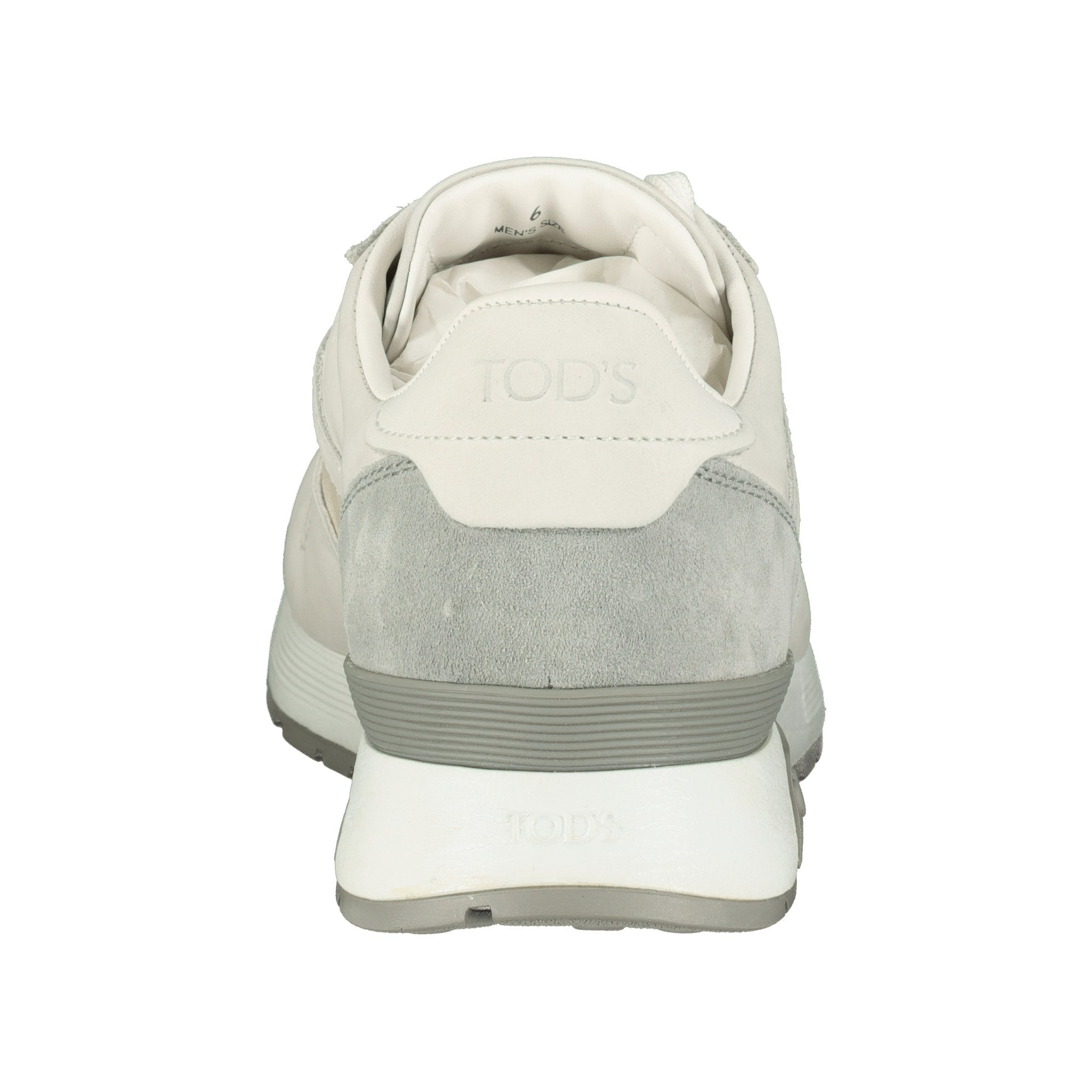 Tod's Suede Trainers White & Grey - Boinclo ltd