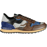 Valentino Brown & Blue Rockrunner Trainers - Boinclo ltd