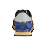 Valentino Brown & Blue Rockrunner Trainers - Boinclo ltd