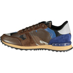 Valentino Brown & Blue Rockrunner Trainers - Boinclo ltd