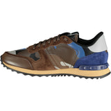 Valentino Brown & Blue Rockrunner Trainers - Boinclo ltd