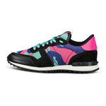 Valentino Camo Mesh Rockrunner Trainers Sky Blue & Pink - Boinclo ltd