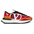 Valentino V Logo Lace Trainers Red & Orange - Boinclo ltd