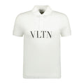 Valentino VLTN Chest Logo Polo-Shirt White - Boinclo ltd