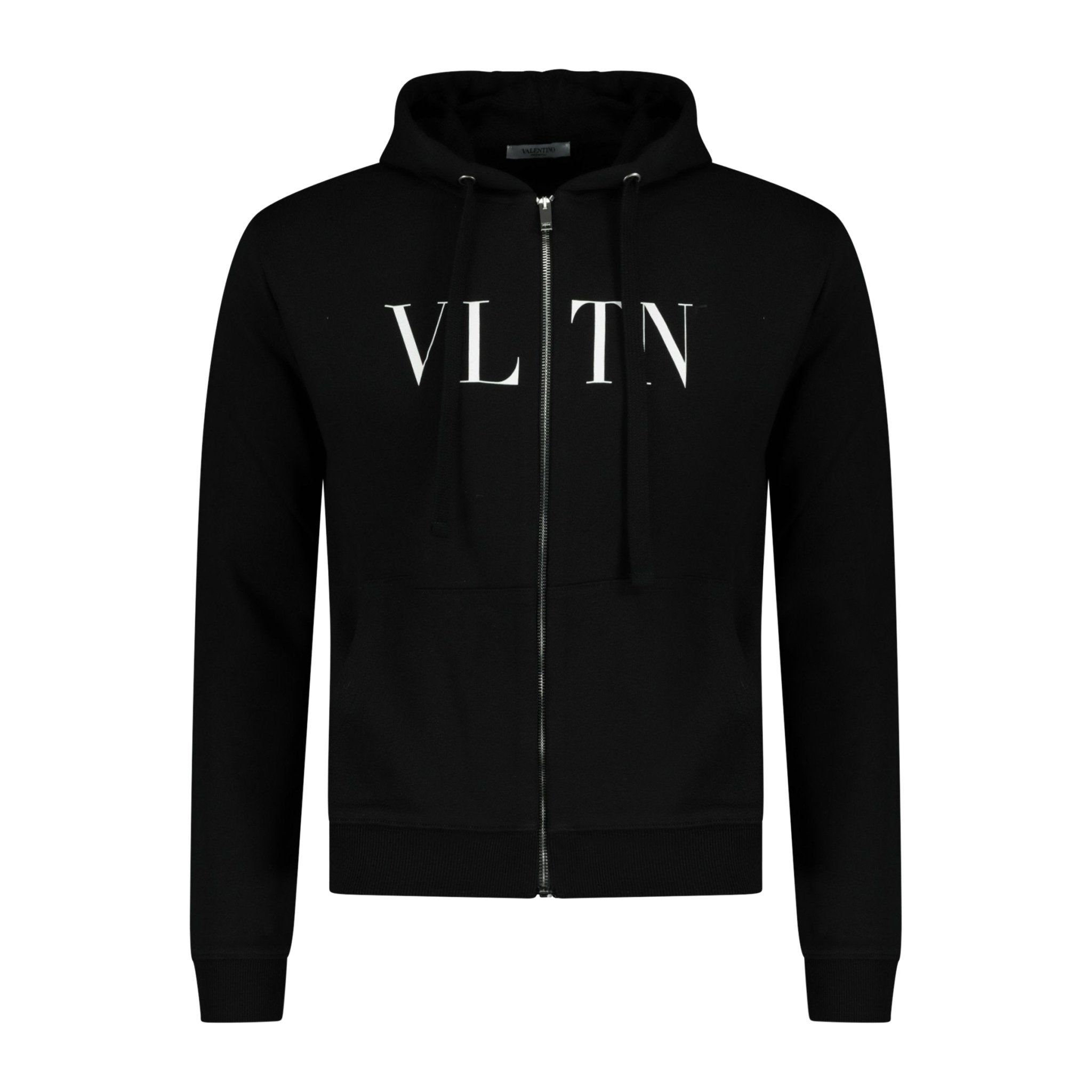 Valentino VLTN Zip Hoodie Sweatshirt Black - Boinclo ltd