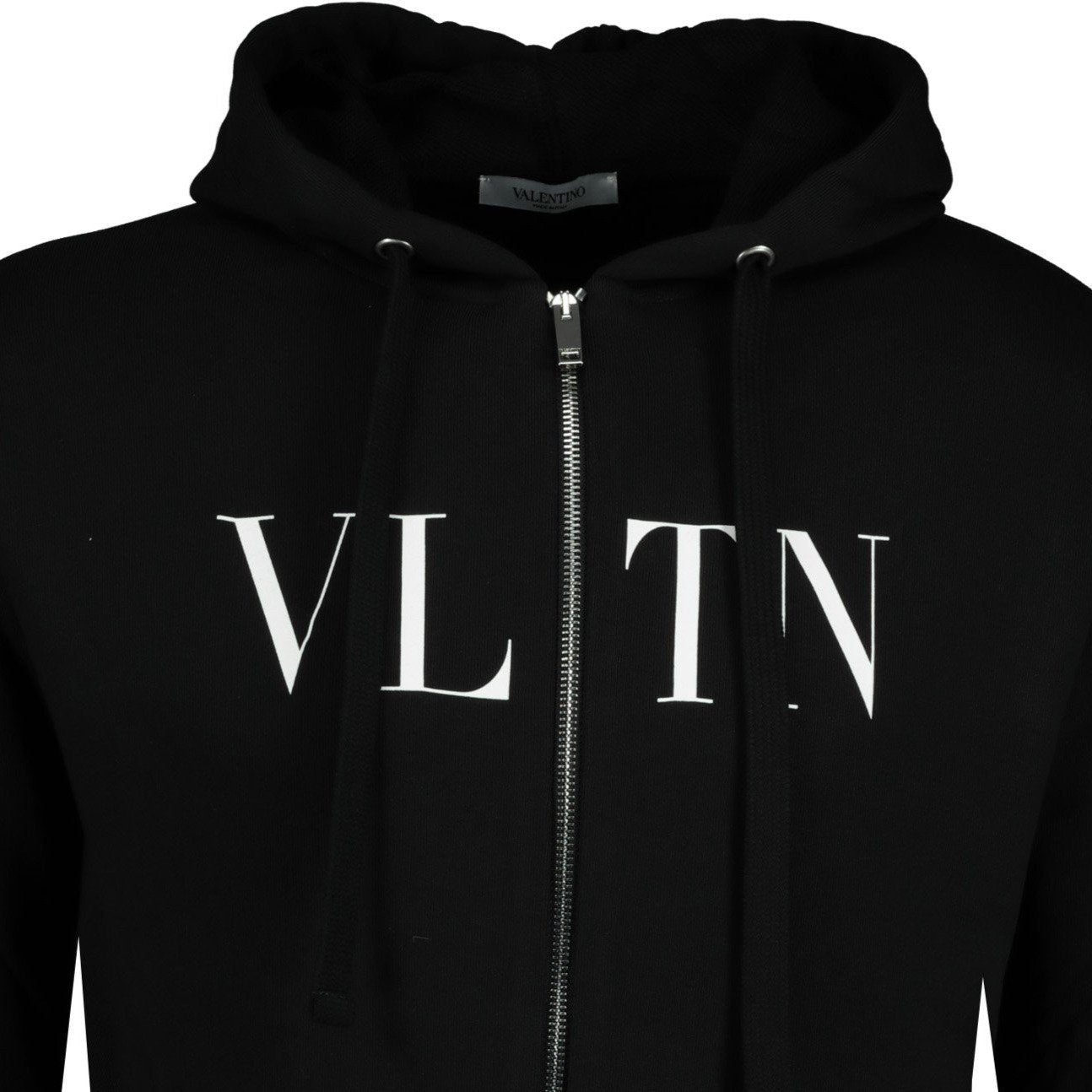 Valentino VLTN Zip Hoodie Sweatshirt Black - Boinclo ltd